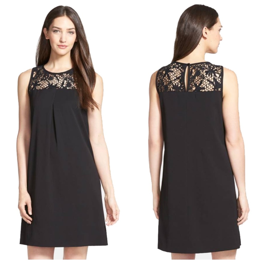 Classiques Entier Lace Yoke A-Line Shift Dress 2